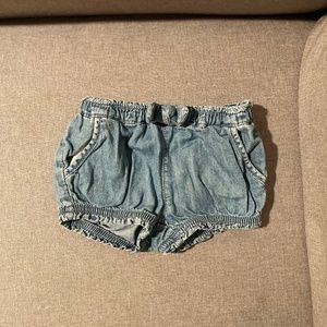 Denim bubble short